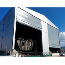 Grande porta de hangar personalizada